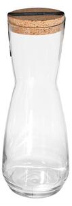 Brocca Ensemble in vetro trasparente tappo in sughero lt 0,33