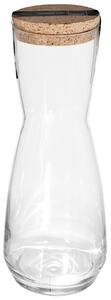 Brocca Ensemble in vetro trasparente tappo in sughero lt 1