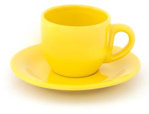 Set 6 Tazzine da caffè in Gres Kaleidos Giallo