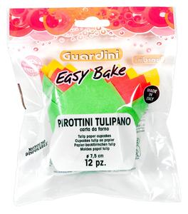 GUARDINI Set 12 Stampi Carta Muffin Tulipano Easy Bake Cm 7,5