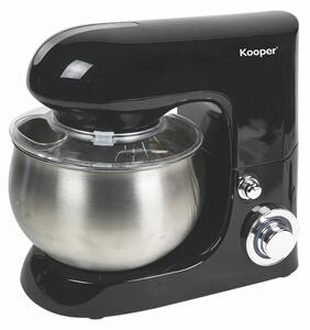 Impastatrice Planetaria 5 Litri 6 Velocità 1300W Ciotola in Acciaio Kooper Atena Nera