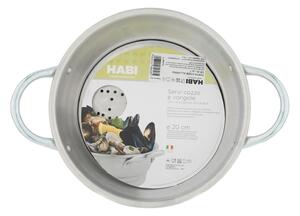 HABI Portacozze in alluminio 2 manici con griglia cm 20