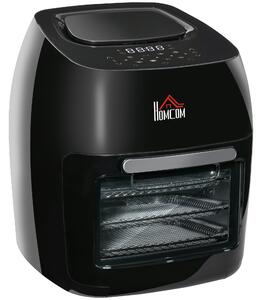 Friggitrice Elettrica ad Aria Calda 1800W Capacità 11 Litri Nera