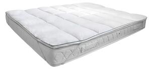 Topper Trapuntato Imbottito Singolo con Elastici Trapuntato Fancy Bianco