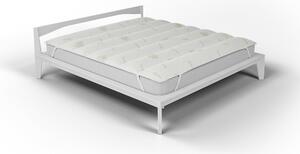 Topper Trapuntato Imbottito Matrimoniale con Elastici Aloe Vera Bianco