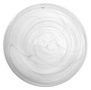 Set 6 piatti tondi Alabastro in vetro bianco 32,5 cm