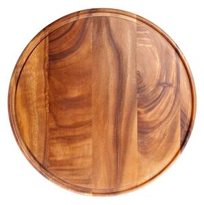 Piatto Wood Style in legno scuro cm 36