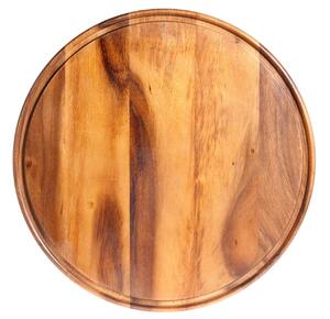 Piatto Wood Style in legno scuro cm 46
