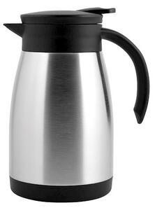 Brocca termica in acciaio inox con manico nero lt 0,75