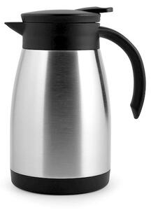 Brocca termica in acciaio inox con manico nero lt 0,75