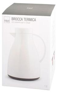 Brocca termica in polipropilene bianco lt 1