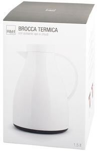 Brocca termica in polipropilene bianco lt 1,5