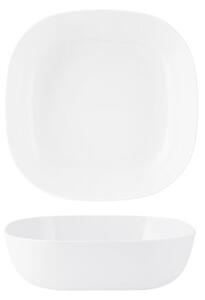 Set 3 insalatiere quadre basse 100% in melamina bianca cm 23