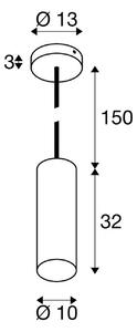 SLV Lampada a sospensione Enola, dimmerabile, Ottone / Oro, Soggiorno / Sala da pranzo, Alluminio, Moderno, Lampada a sospensione