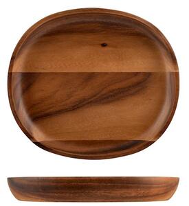 Piatto ovale Acacia in legno cm 21x24