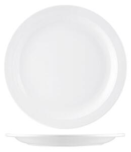 Set 6 piatti frutta in melamina bianca 100% cm 20