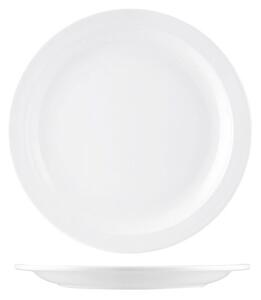 Set 6 piatti piani in melamina bianca 100% cm 24