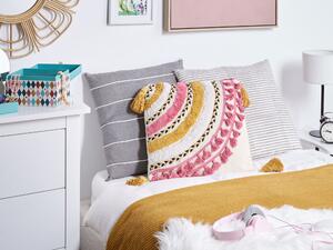 Set di 2 cuscini decorativi in cotone multicolore 45 x 45 cm con frange Quadrato Cuscino moderno Boho Decor Accessori Beliani