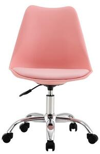 Color Sedia con rotelle 97x47x58cm, Colori disponibili - Rosa pastello
