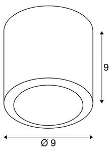 SLV Plafoniera a LED Oculus, dimmerabile, Rame, Soggiorno / Sala da pranzo, Alluminio, Moderno, Plafoniera LED