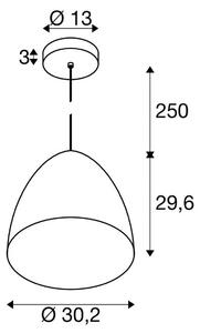 SLV Lampada a sospensione Para Cone, dimmerabile, Rame, Soggiorno / Sala da pranzo, Alluminio, Moderno, Lampada a sospensione