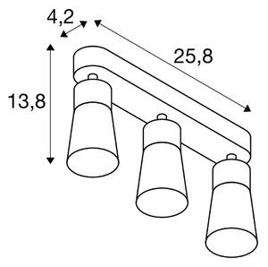 SLV Plafoniera soffitto Puri 2.0 Cone, dimmerabile, Alluminio / Grigio / Zincato, Soggiorno / Sala da pranzo, Alluminio, Moderno, Plafoniera