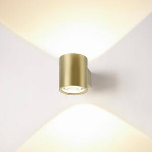 SLV Applique da parete a LED Oculus, dimmerabile, Ottone / Oro, Soggiorno / Sala da pranzo, Alluminio, Moderno, Applique a LED