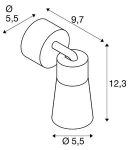 SLV Plafoniera soffitto Puri 2.0 Cone, dimmerabile, Nero, Soggiorno / Sala da pranzo, Alluminio, Moderno, Plafoniera