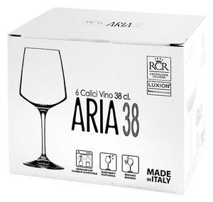 Confezione 6 calici vino Aria in vetro sonoro cl 38