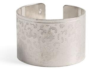 Set 6 legatovaglioli in metallo decoro animalier nei colori oro silver rame