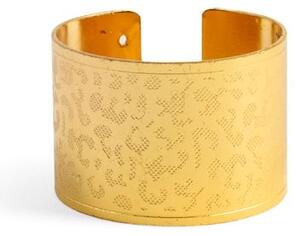 Set 6 legatovaglioli in metallo decoro animalier nei colori oro silver rame