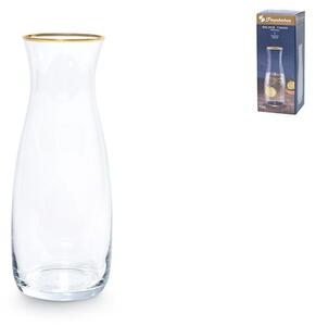 Brocca Golden Touch in vetro trasparente con bordo oro lt 1