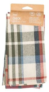 Set 2 tovaglioli Check in cotone e poliestere cm 42x42