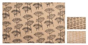 Set 12 tovagliette soffioni in juta decori assortiti cm 30x45