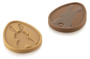 Stampo 2 tavolette di cioccolato pasquali SCG064 Choco Uovo in silicone 103x79 h 10 mm