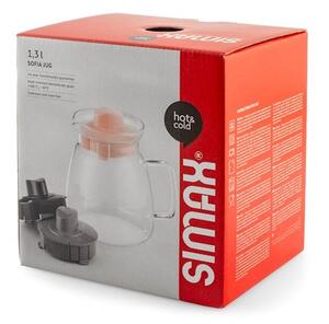 Teiera Sofia in vetro borosilicato trasparente lt 1,3