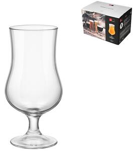 Set 6 calici birra Ale in vetro trasparente cl 42,5