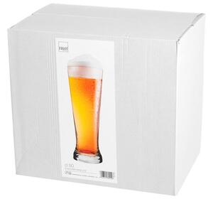 Set 6 bicchieri birra Linz in vetro trasparente cl 50