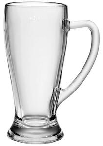 Set 6 boccali birra Baviera in vetro trasparente cl 65