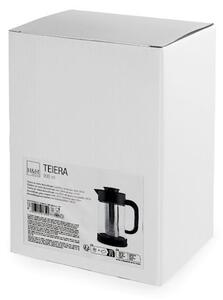 Teiera in vetro borosilicato trasparente con filtro in acciaio inox 18/10 lt 0,9