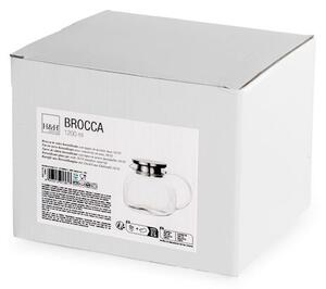 Teiera in vetro borosilicato trasparente con tappo e filtro in acciaio inox 18/10 lt 1,2