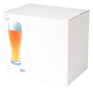 Set 6 bicchieri birra Weizen in vetro trasparente cc 500