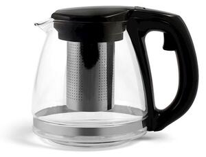 Teiera in vetro borosilicato con filtro inox lt 1,10