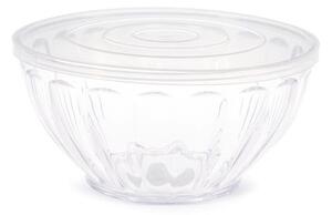 Set 3 insalatiere in polistirene coperchio in plastica diametro cm 26