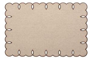 Set 4 tovagliette in cotone e lino ecrù cm 45x30