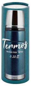 Termos in acciaio inox 18/10 blu lt 0,35