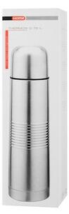 Termos rigato Inoxtherm in acciaio inox con tappo salvagoccia lt 0,75