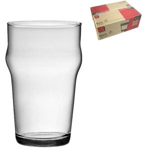 Set 12 bicchieri birra Nonix in vetro trasparente cl 29