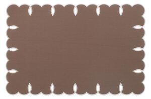 Set 4 tovagliette in cotone e lino marroni cm 45x30