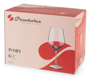 Set 6 calici Ivory in vetro trasparente cl 49